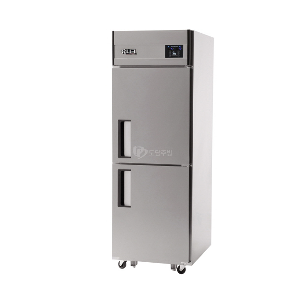 [UDS-25RFDR-NSV] 스탠드형 냉장/냉동고 25박스 디지털 직냉 냉동 257L / 냉장 257L 냉장1 냉동1