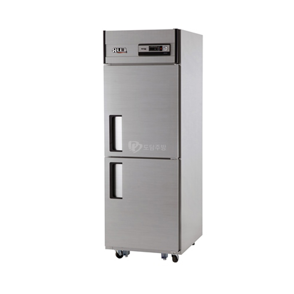 [UDS-25RFAR] 스탠드형 냉장/냉동고 25박스 아날로그 직냉 냉동 257L / 냉장 257L 냉장1 냉동1