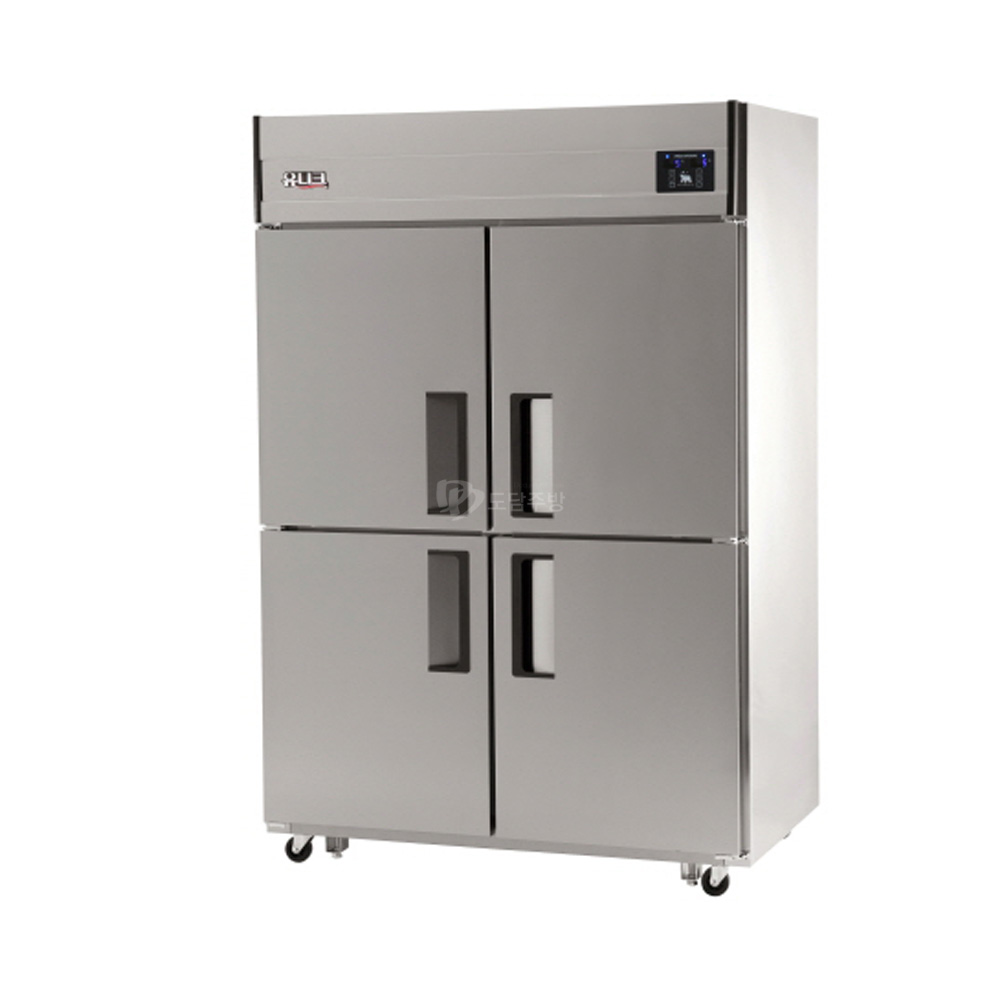 [UDS-45VRFDR] 스탠드형 냉장/냉동고 45박스 디지털 직냉 냉동 540L / 냉장 540L 수직 냉동2 냉장2